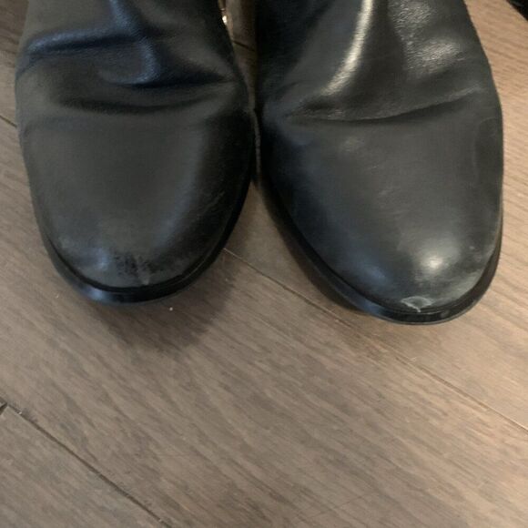 Michael Kors Bromley Over The Knee Genuine Leather Solid Black Boots 7 - Picture 4 of 5